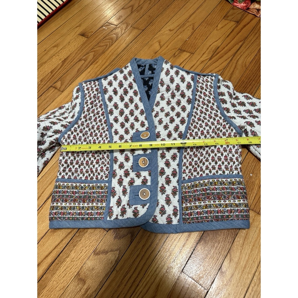 Veronica Beard Kamila Reversible‎ Quilted Floral Jacket - Picture 9 of 10